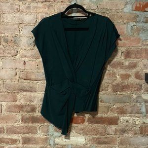 ZARA | Hunter Green Blouse